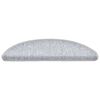 vidaXL Tappetini per scale 20 pz 56x17x3 cm Grigio chiaro Semicircolari