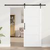 vidaXL Porta scorrevole ORKDAL Bianco e Nero 86 x 198,5 cm