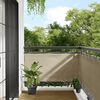 vidaXL Paravento da Balcone Beige 75x1000 cm 100% Poliestere Oxford