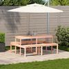 vidaXL Tavolo da Picnic 160x134x75 cm in Legno Massello di Douglas