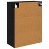 vidaXL Pensile Rovere Nero 69,5 x 34 x 90 cm