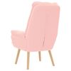 vidaXL poltrona Rosa 69 x 74 x 93 cm Tessuto Sherpa
