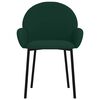vidaXL Sedie da Pranzo 2 pz Verde Scuro in Velluto
