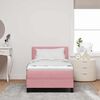 vidaXL Letto a molle con materasso Rosa 80 x 200 cm Velluto