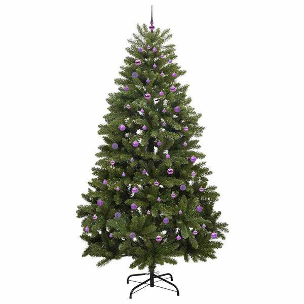 vidaXL Albero di Natale artificiale Verde 270 cm PVC e Metallo