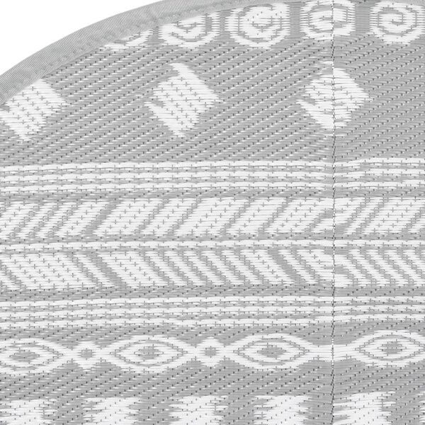 vidaXL Tappeto da Esterno ARAKIL Grigio &Oslash;120 cm in PP