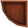 vidaXL Vaso d'angolo Ruggine 30 x 30 x 35 cm acciaio corten