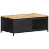 vidaXL Tavolino da Salotto 90x50x37 cm Legno Massello di Mango Grezzo
