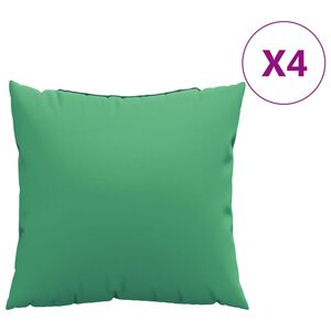 vidaXL Cuscini per Divano 4 pz Verdi 50x50 cm in Tessuto