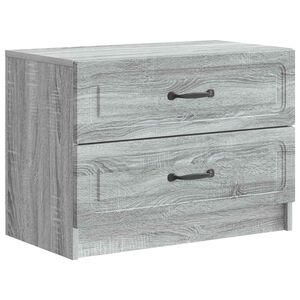 vidaXL Armadio da Notte con cassetto Grigio Sonoma 62 x 34,5 x 44,5 cm