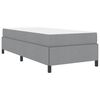 vidaXL Letto a molle Grigio chiaro 90 x 190 cm Tessuto