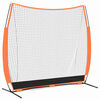 vidaXL Rete da pratica per baseball Nero 250 x 106,5 x 210 cm