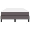 vidaXL Struttura del letto con materasso Grigio 120 x 190 cm Tessuto