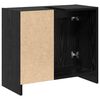 vidaXL Mobile da Bagno Rovere Nero 63 x 29 x 55 cm Legno multistrato