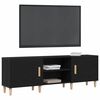 vidaXL Mobile TV Rovere Nero 150 x 30 x 50 cm Legno multistrato