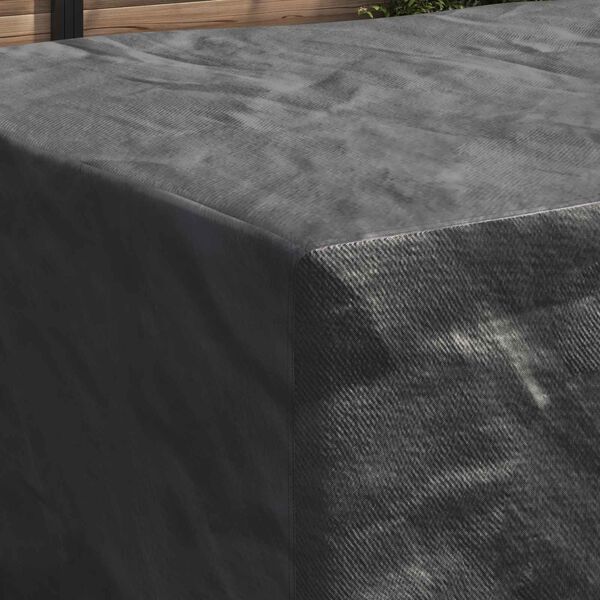 vidaXL Copertura per mobili Tinta unita Nero 240 x 180 x 100 cm 210D