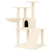 vidaXL Albero per Gatti con Tiragraffi in Sisal Crema 94 cm