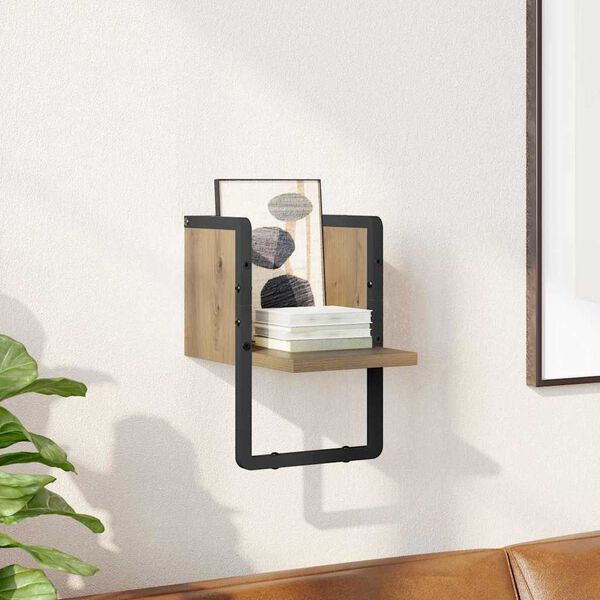 vidaXL Scaffale da parete Rovere Artigianale 20 x 25 x 30 cm