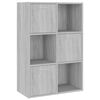 vidaXL Mobile Contenitore Grigio Sonoma 60x29,5x90 cm