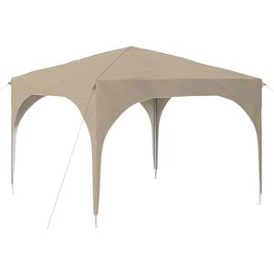 vidaXL Tenda per feste a pop-up 290 x 290 x 245 cm Crema