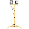 vidaXL Faretto a LED con Treppiede 2x50 W Bianco Freddo