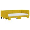 vidaXL Divano Letto Estraibile con Materassi Giallo 100x200 cm Velluto