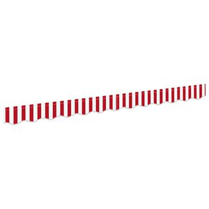 vidaXL Sostituzione della mantovana per tenda Rosso e Bianco