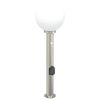 vidaXL Lampada a paletto con sensore e presa 80 cm Acciaio Inox IP44
