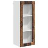 vidaXL Mobile in vetro da parete PORTO Legno antico 40 x 31 x 100 cm