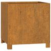 vidaXL Fioriere con Gambe 2pz Ruggine 40x40x40 cm Acciaio Corten