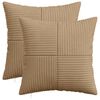 vidaXL Federa 2 pcs ALMELO Marrone 35 x 35 cm corduroy