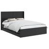 vidaXL Struttura del letto con stoccaggio e testata Nero 150 x 200 cm