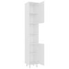 vidaXL Mobile da Bagno Bianco 30x30x179 cm in Legno Multistrato