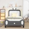 vidaXL Struttura letto bambini con testata Grigio chiaro 80 x 200 cm
