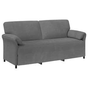 vidaXL Divano 3-Persone Grigio Scuro 198 x 83 x 95 cm Velluto