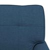 vidaXL Chaise Lounge con cuscino Blu 91 x 157 x 91 cm Tessuto