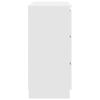 vidaXL Credenza Bianca 80x35x76 cm in Legno Multistrato