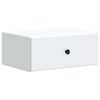 vidaXL Mobiletto da notte a muro con cassetto Bianco 49 x 34,5 x 20 cm