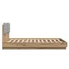 vidaXL Struttura letto con testata Rovere artigianale 160 x 200 cm