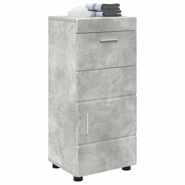 vidaXL Set di Armadi da Bagno TULUM Grigio cemento 37 x 31,5 x 82 cm