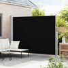 vidaXL Tenda Laterale Retrattile per Patio 220x300 cm Nera