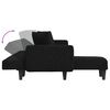 vidaXL Divano Letto a L Nero 275x140x70 cm in Tessuto
