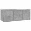 vidaXL Mobile Porta TV Grigio Cemento 80x34x30 cm Legno Multistrato