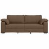 vidaXL Divano Marrone 219 x 77 x 82 cm Tessuto