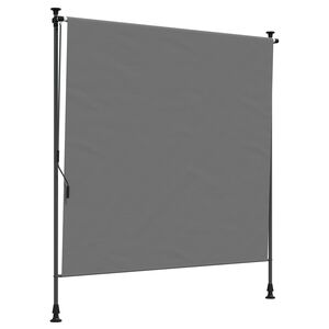 vidaXL Tenda a Rullo Esterna Grigio Chiaro 100 x 270 cm
