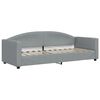 vidaXL Divano Letto Estraibile Materassi Grigio Chiaro 80x200 Tessuto