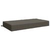 vidaXL Cuscino per la seduta SOEST 100% Poliestere Grigio