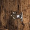 vidaXL Comodino Rovere Fumo 39x35x125 cm in Legno Multistrato