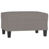 vidaXL Poggiapiedi Tortora 70x55x41 cm in Tessuto