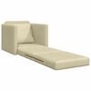 vidaXL Divano letto Crema 74 x 77 x 81 cm Velluto